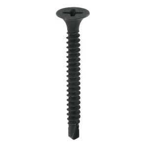 NP vijci za gips 3,5x25 mm, pakiranje 1000 komada, crni fosfatirani za suhomontažu.
