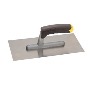 ravni gleter RSF 280x130 mm s inox površinom i gumenom drškom za gletanje i zaglađivanje