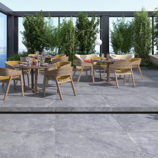 Gres porculanska pločica Evolution Titanium 60x60 20mm s industrijskim izgledom i R11 protukliznom površinom